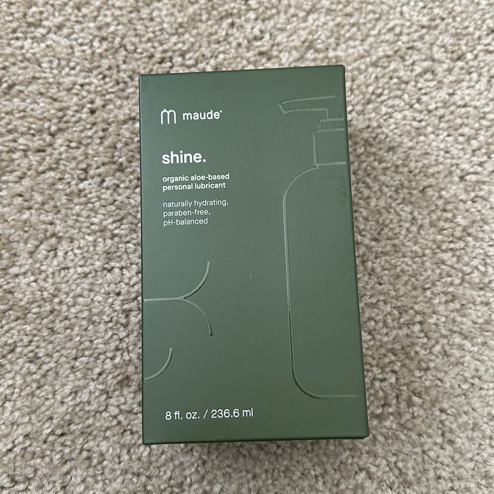 Maude Shine Organic Aloe Based Lube NWT